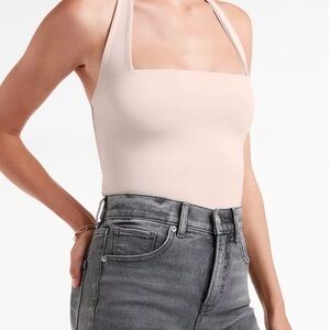 Express Body Contour blush pink halter top - small, NWOT